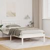 vidaXL Cadre de lit Blanc 75 x 190 cm Pin massif