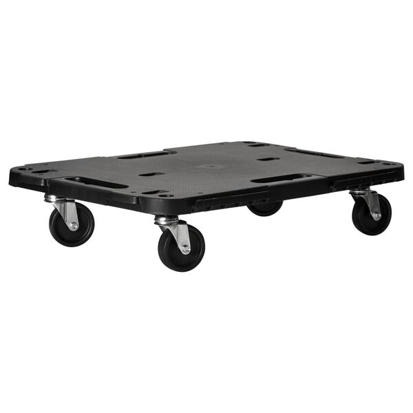 vidaXL Chariot de transport Noir 58x38x12 cm PP