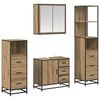 vidaXL Ensemble de mobilier de salle de bain 4 pc Ch&ecirc;ne artisanal