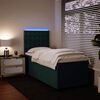 vidaXL Sommier &agrave; lattes de lit avec matelas Vert fonc&eacute; 90x190 cm
