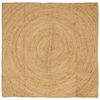 vidaXL Tapis de surface Carr&eacute; Marron 160 x 160 cm Jute
