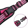 vidaXL Harnais pour chien avec laisse et collier r&eacute;glables rose XL