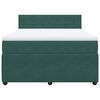 vidaXL Sommier &agrave; lattes de lit et matelas Vert fonc&eacute; 140x200cm Velours