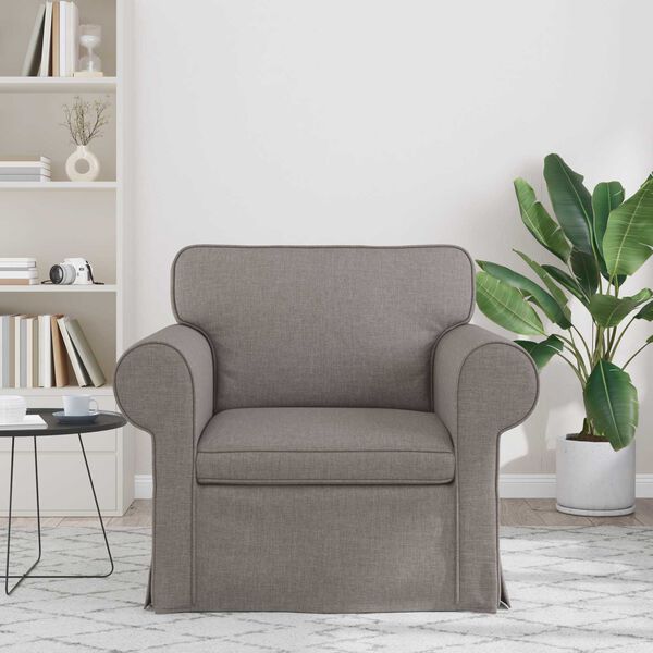 vidaXL Canap&eacute; 60cm Taupe M&eacute;tал