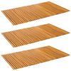 vidaXL Tapis de bain 3 pc Naturel 100 x 60 cm Bois d'Acacia Massif
