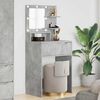 vidaXL Tables de maquillage pour chambre Gris b&eacute;ton 80 x 39,6 x 135 cm