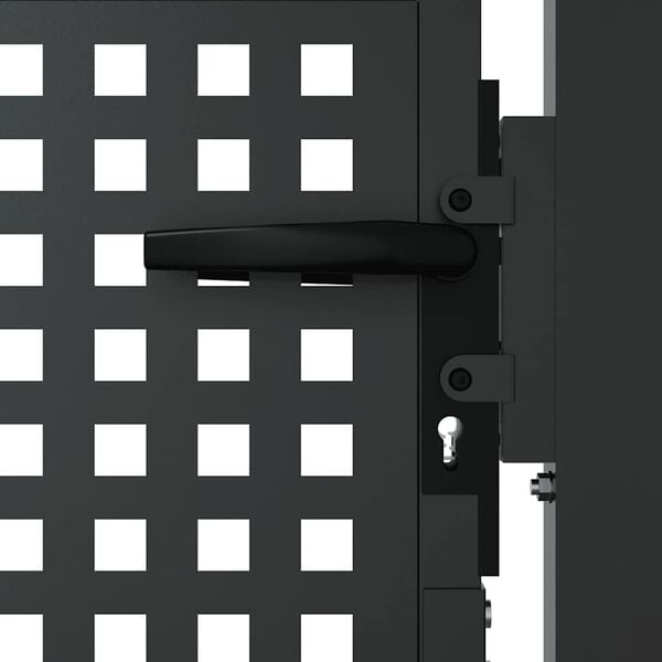 vidaXL Portail de jardin Anthracite 100x100 cm Acier