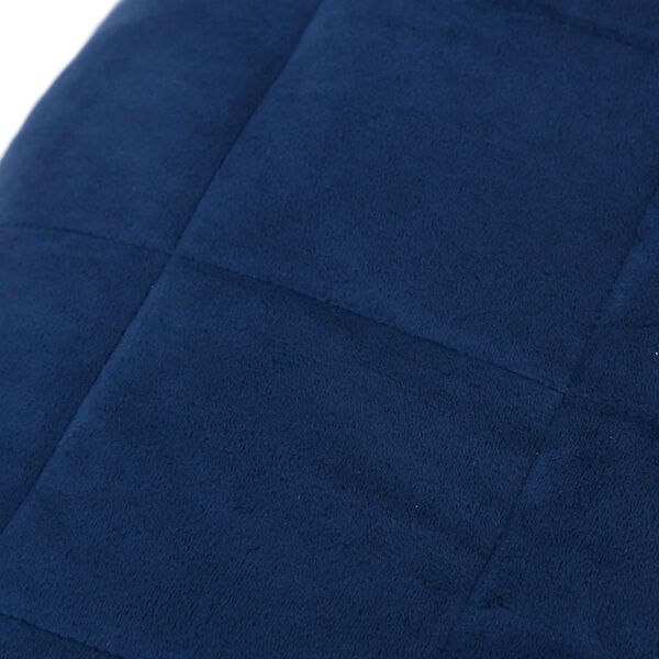 vidaXL Couverture lest&eacute;e Bleu 152x203 cm 7 kg Tissu