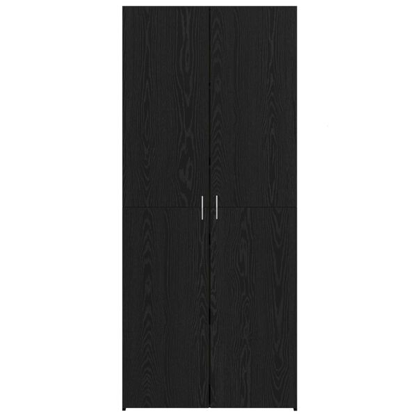 vidaXL Haut Armoire 2 pcs Ch&ecirc;ne noir 80 x 42 x 185 cm