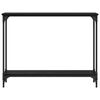 vidaXL Table console Ch&ecirc;ne noir 100 x 22,5 x 75 cm Bois d'ing&eacute;nierie