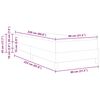 vidaXL Lit &agrave; ressorts avec matelas Gris clair 80 x 220 cm tissu