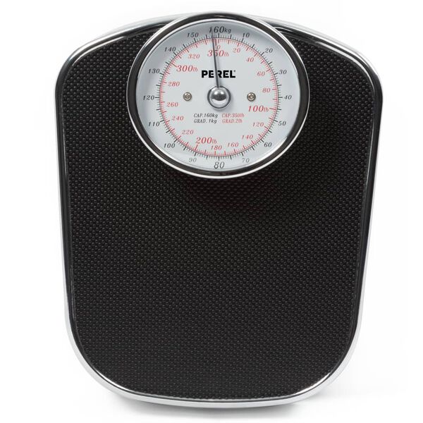 Perel P&egrave;se-personne analogique 160 kg Noir