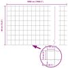 vidaXL Cl&ocirc;ture avec poteau Vert 0,4 x 50 m Acier et PVC