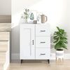 vidaXL Buffet Blanc 69,5x34x90 cm Bois d'ing&eacute;nierie