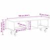 vidaXL Meuble TV Ch&ecirc;ne Sonoma 100 x 35 x 35 cm Bois d'ing&eacute;nierie