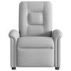 vidaXL Fauteuil de massage inclinable électrique gris nuage tissu
