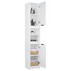 vidaXL Armoire de salle de bain blanc 32x34x188,5 cm bois d'ing&eacute;nierie