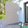 vidaXL Auvent lat&eacute;ral pliable de terrasse Cr&egrave;me 240 x 160 cm