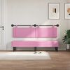 vidaXL T&ecirc;te de lit suspendue Montage mural Rose 190 x 55 x 5 cm tissu