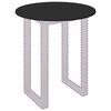 vidaXL Plateau de table Noir 70 x 70 x 1,5 cm Bois d'ing&eacute;nierie