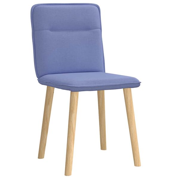 vidaXL Chaises à manger lot de 2 bleu jean tissu