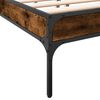 vidaXL Cadre de lit sans matelas ch&ecirc;ne fum&eacute; 150x200 cm