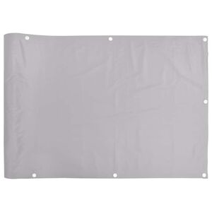 vidaXL &Eacute;cran d'intimit&eacute; de balcon gris 400x75 cm PVC