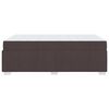 vidaXL Cadre de lit avec matelas Marron fonc&eacute; 120 x 190 cm tissu