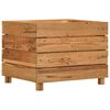 vidaXL Lit sur&eacute;lev&eacute; 50x40x38 cm bois de teck recycl&eacute; et acier