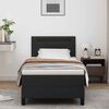 vidaXL Lit &agrave; ressorts avec matelas Noir 100 x 200 cm Simili cuir