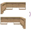 vidaXL T&ecirc;te de lit de rangement avec &eacute;tag&egrave;re Ch&ecirc;ne artisanal 180 cm