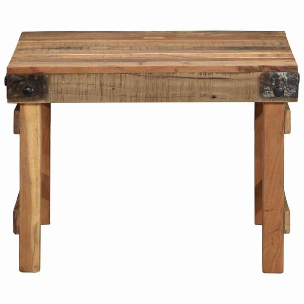 vidaXL Table basse Marron 60 x 55 x 40 cm Bois Recycl&eacute; Solide