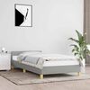 vidaXL Cadre de lit sans matelas gris clair 100x200 cm tissu