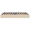 VidaXL Cadre de lit ottoman sans matelas cr&egrave;me 200x200 cm tissu
