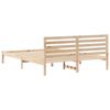 vidaXL Cadre de lit avec t&ecirc;te de lit Marron 160 x 210 cm Pin massif