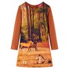 Robe pour enfants &agrave; manches longues cognac 92