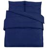 vidaXL Ensemble de housse de couette Bleu marine 260x220 cm Microfibre