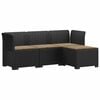 vidaXL Canap&eacute; de jardin 4 places avec coussins style rotin PP