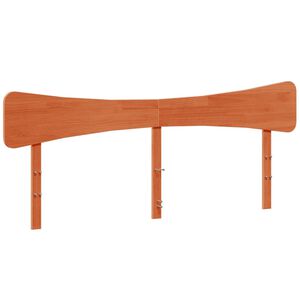 vidaXL T&ecirc;te de lit cire marron 200 cm bois massif de pin