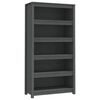 vidaXL Biblioth&egrave;que Gris 80x35x154 cm Bois de pin massif