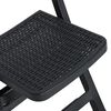 vidaXL Chaises de jardin pliables lot de 4 PP Anthracite