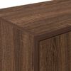 vidaXL Armoires de garage 2 pcs ch&ecirc;ne marron bois d'ing&eacute;nierie