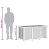 vidaXL Bo&icirc;te de rangement de jardin 150x80x75 cm bois massif d'acacia