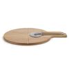 Livoo Ensemble de coupe de pizza 30 cm Bois