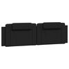 vidaXL Cadre de lit Viana avec LED sans matelas noir 180x200 cm