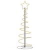 vidaXL Sapin de No&euml;l &agrave; LED 100 LED blanc chaud 150 cm