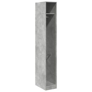 vidaXL Garde-robe gris b&eacute;ton 30x50x200 cm bois d'ing&eacute;nierie