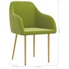 vidaXL Chaises &agrave; manger lot de 2 vert clair velours