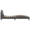 vidaXL Cadre de lit Dover gris 90x200 cm similicuir