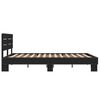 vidaXL Cadre de lit sans matelas noir 120x190 cm